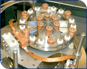 6 position rotary source for retro-fitting to any small coating plant for thermal evaporation